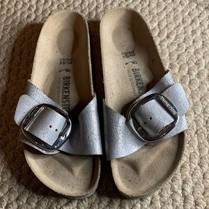 Birkenstock madrid big buckle metallic Sandals